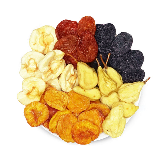 Dried Fruit Variety Pack 1 LB (5 pack * 3-1/4 OZ) - Dried Peaches, Apricots, Pears, Apples, and Pitted Prunes